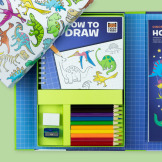 DINOZAURY zestaw do nauki rysowania