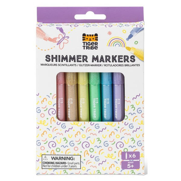BŁYSZCZĄCE MARKERY zestaw 6 szt.