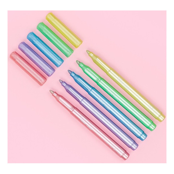 BŁYSZCZĄCE MARKERY zestaw 6 szt.