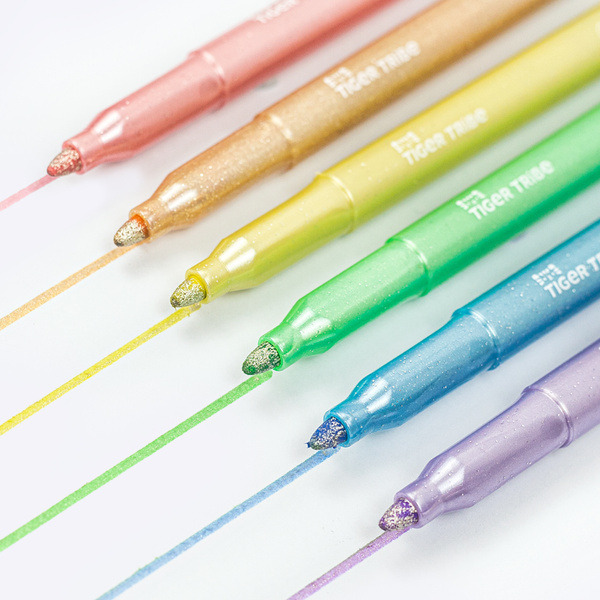 BŁYSZCZĄCE MARKERY zestaw 6 szt.