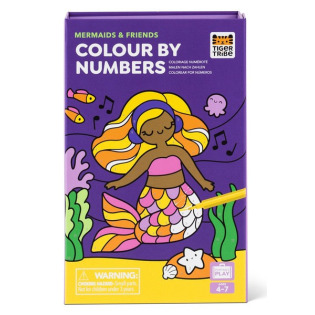 SYRENKI kolorowanie po numerach zestaw kreatywny z pisakami Tiger Tribe 4+