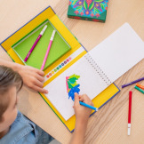 W TROPIKACH kolorowanie po numerach zestaw kreatywny z pisakami Tiger Tribe 7+