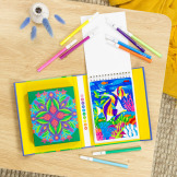 W TROPIKACH kolorowanie po numerach zestaw kreatywny z pisakami Tiger Tribe 7+