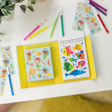 SYRENKI zestaw kolorowanek z pisakami i naklejkami zestaw kreatywny Tiger Tribe 4+