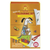 ZWIERZAKI zestaw kolorowanek z pisakami MIX and MATCH zestaw kreatywny Tiger Tribe 4+