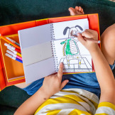 ZWIERZAKI zestaw kolorowanek z pisakami MIX and MATCH zestaw kreatywny Tiger Tribe 4+