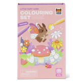 KRAINA WRÓŻEK zestaw błyszczących kolorowanek z pisakami zestaw kreatywny