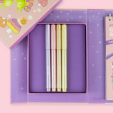 KRAINA WRÓŻEK zestaw błyszczących kolorowanek z pisakami zestaw kreatywny