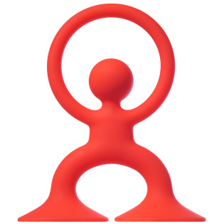 NOOGI silikonowa zabawka kreatywna gryzak Red Moluk 0+