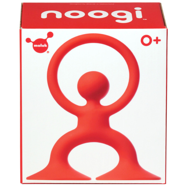NOOGI silikonowa zabawka kreatywna gryzak Red Moluk 0+