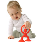 NOOGI silikonowa zabawka kreatywna gryzak Red Moluk 0+