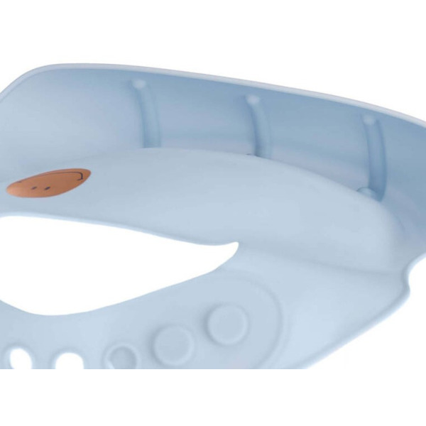 SMILE niebieski silikonowy śliniak z kieszonką Happy Rascals sky blue