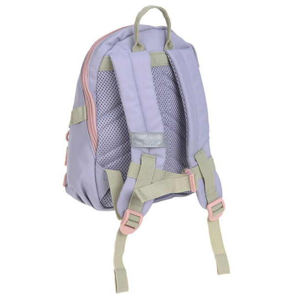 RAINBOW mini plecak dla przedszkolaka z paskiem na klatkę piersiową Tiny Outdoor pastel lilac
