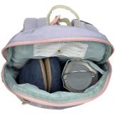 RAINBOW mini plecak dla przedszkolaka z paskiem na klatkę piersiową Tiny Outdoor pastel lilac