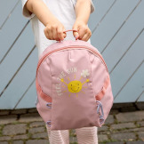 SUNSHINE mini plecak dla przedszkolaka z paskiem na klatkę piersiową Tiny Outdoor peach