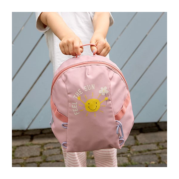 SUNSHINE mini plecak dla przedszkolaka z paskiem na klatkę piersiową Tiny Outdoor peach
