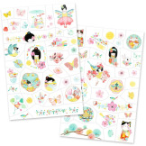 KWIATY WIŚNI zmywalne tatuaże dla dzieci