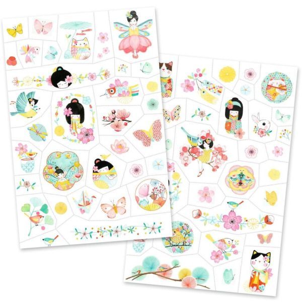 KWIATY WIŚNI zmywalne tatuaże dla dzieci