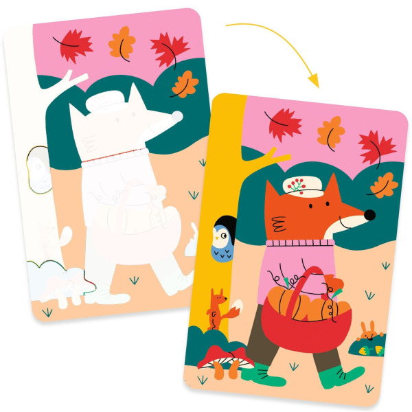 4 PORY ROKU wodna kolorowanka z pisakiem do napełniania wodą