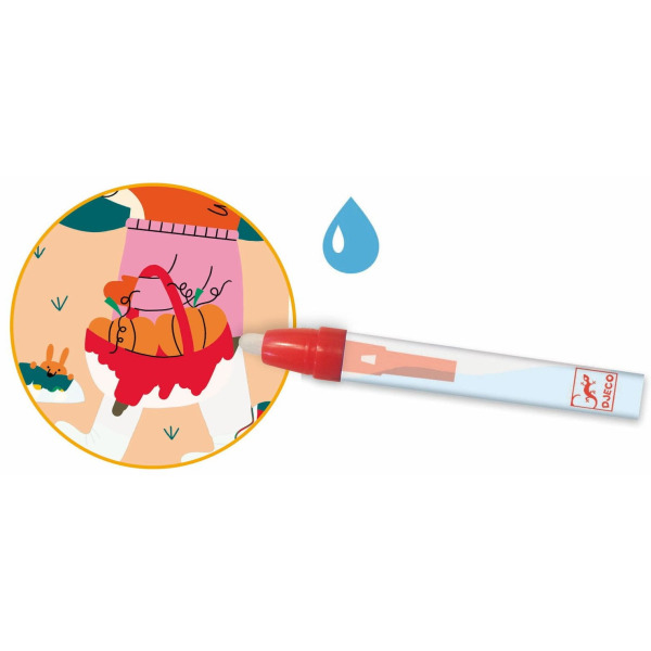 4 PORY ROKU wodna kolorowanka z pisakiem do napełniania wodą