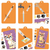 DZIKIE ZWIERZĘTA kolorowanka akwarelowa w przenośnej teczce