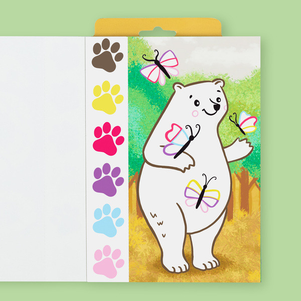 DZIKIE ZWIERZĘTA kolorowanka akwarelowa w przenośnej teczce