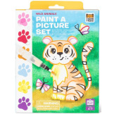 DZIKIE ZWIERZĘTA kolorowanka akwarelowa w przenośnej teczce