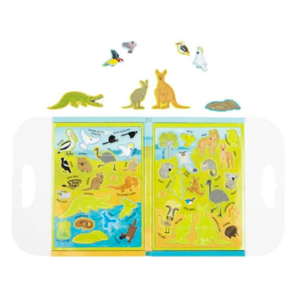 AUSTRALIJSKIE ZWIERZĘTA przenośna układanka magnetyczna