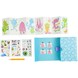 WESOŁE POTWORKI zestaw kreatywny z folią transferową Transfer Magic mini Tiger Tribe 3+