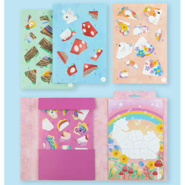 MAGICZNY OGRÓD wyklejanie po numerach zestaw kreatywny z naklejkami Tiger Tribe 4+