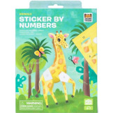 ZWIERZĄTKA W DŻUNGLI wyklejanie po numerach zestaw kreatywny z naklejkami Tiger Tribe 4+