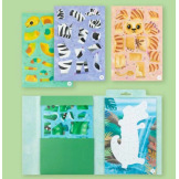 ZWIERZĄTKA W DŻUNGLI wyklejanie po numerach zestaw kreatywny z naklejkami Tiger Tribe 4+