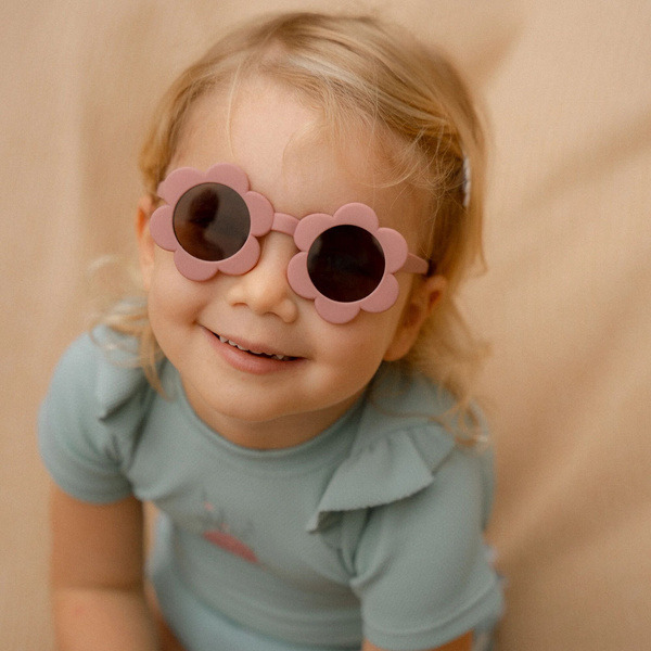 OKULARY przeciwsłoneczne dla dzieci Flower Pink