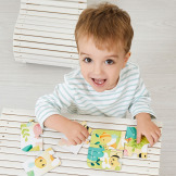 ZWIERZĄTKA PURE puzzle progresywne w walizce 4 układanki – 6, 9, 12 i 16 el. 2+