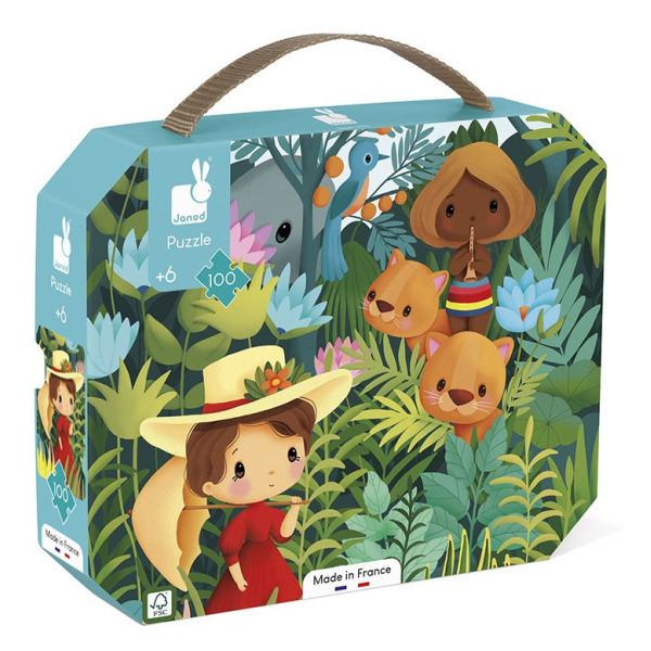 OBRAZ INSPIROWANY TWÓRCZOŚCIĄ ROUSSEAU puzzle tekturowe w walizce 100 el.