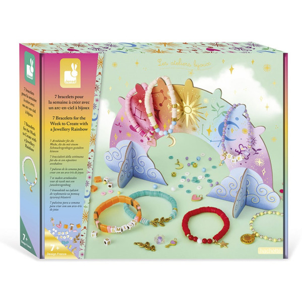 Bransoletka na każdy dzień tygodnia 7+I zestaw kreatywny do tworzenia biżuterii ze stojakiem Art&Craft