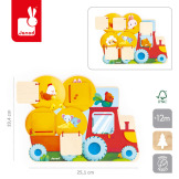 TRAKTOR NA FARMIE drewniana tablica manipulacyjna szukaj i znajdź