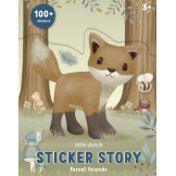 KSIĄŻECZKA Z NAKLEJKAMI zestaw 100 szt. Forest Friends