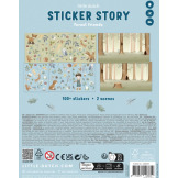 KSIĄŻECZKA Z NAKLEJKAMI zestaw 100 szt. Forest Friends