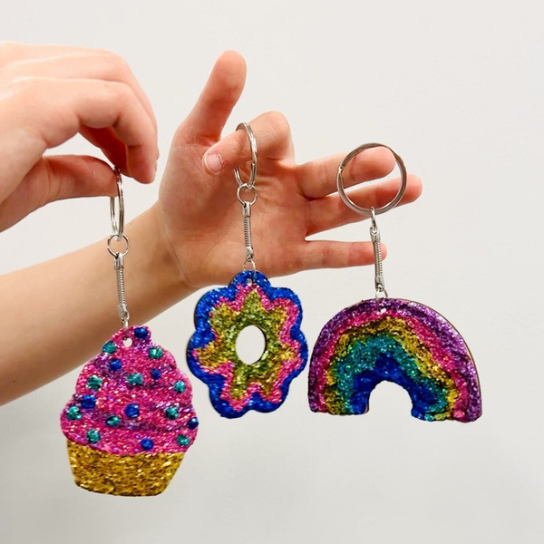 BROKATOWE BRELOCZKI zestaw kreatywny do tworzenia ozdób