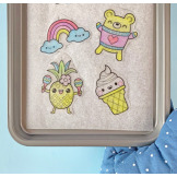 SŁODYCZE zawieszki do wypiekania z termokurczliwego plastiku zestaw kreatywny