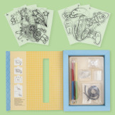 ULUBIEŃCY DZIECI zawieszki do wypiekania z termokurczliwego plastiku zestaw kreatywny