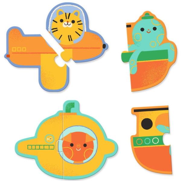 POJAZDY puzzle tekturowe duo 24 el.