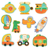 POJAZDY puzzle tekturowe duo 24 el.