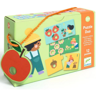 LICZBY nauka liczb puzzle tekturowe duo 24 el.