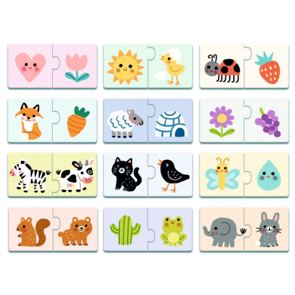 KOLORY puzzle tekturowe duo 24 el.