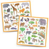 KENIA naklejki ze zwierzątkami 160 szt.
