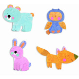 ZWIERZĄTKA malowanie palcami zestaw artystyczny