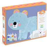 ZWIERZĄTKA malowanie palcami zestaw artystyczny