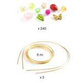 TIARY różowy zestaw kreatywny do tworzenia biżuterii DIY